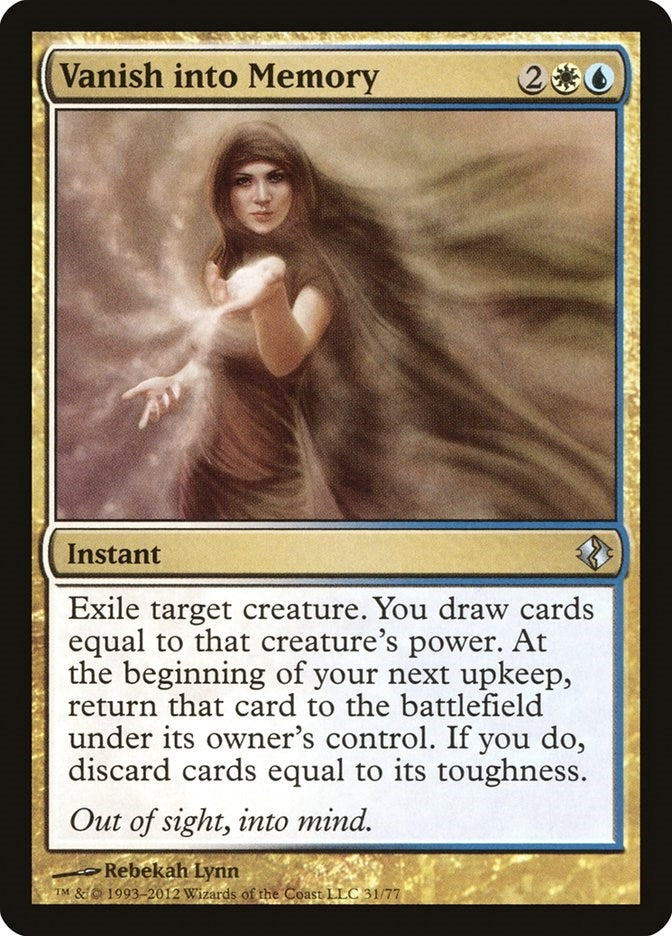 Image for Vanish into Memory (31) (Duel Decks: Venser vs. Koth) - Magic: The Gathering
