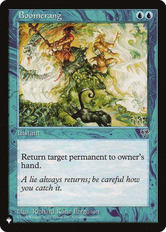 Image for Boomerang (The List Reprints) - Magic: The Gathering