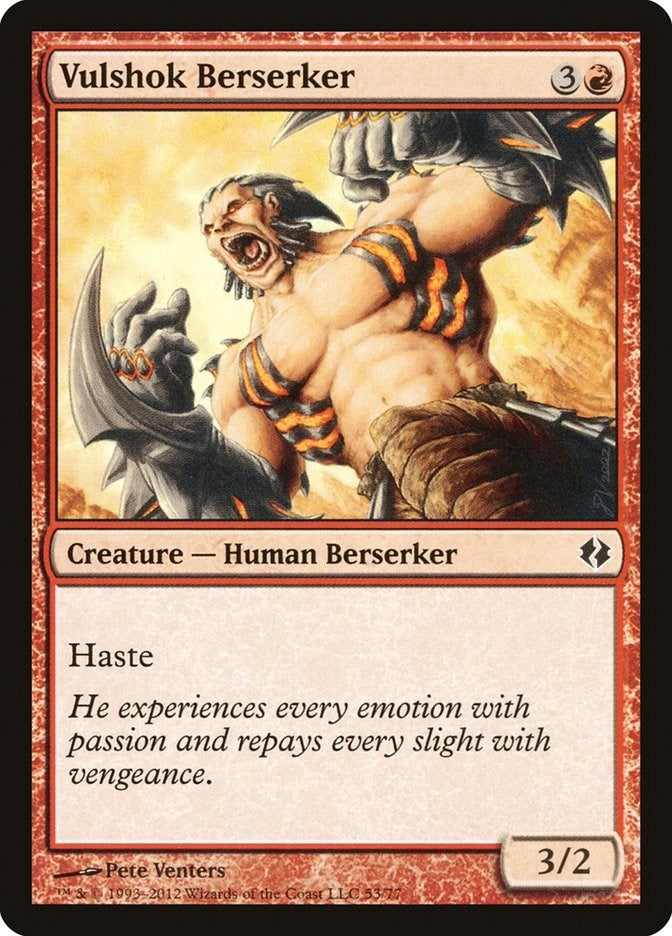 Image for Vulshok Berserker (53) (Duel Decks: Venser vs. Koth) - Magic: The Gathering