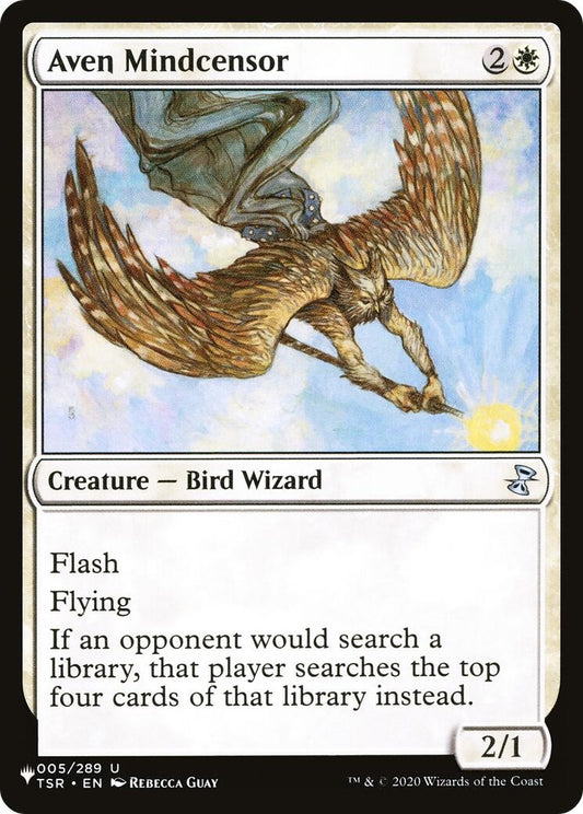 Image for Aven Mindcensor (005/289) (The List Reprints) - Magic: The Gathering
