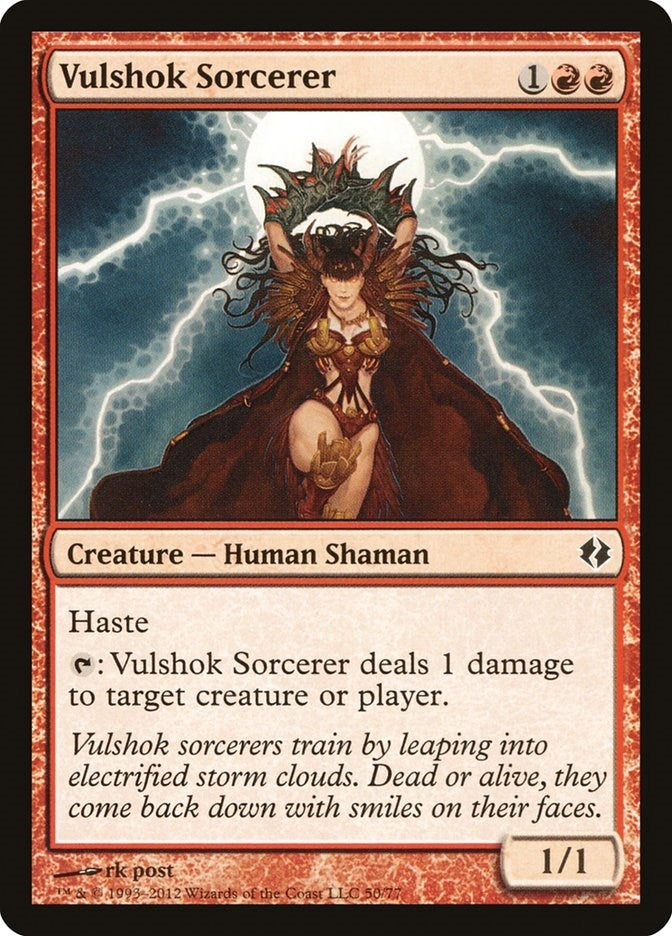 Image for Vulshok Sorcerer (50) (Duel Decks: Venser vs. Koth) - Magic: The Gathering