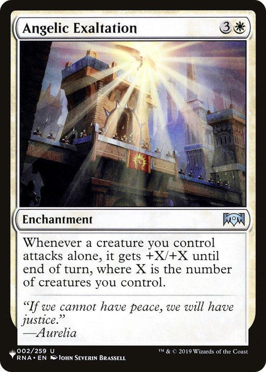 Image for Angelic Exaltation (002/259) (The List Reprints) - Magic: The Gathering