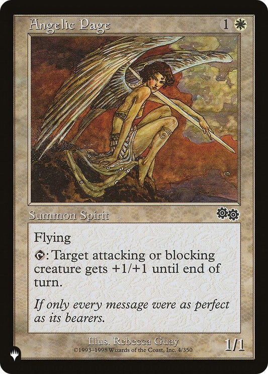 Image for Angelic Page (4/350) (The List Reprints) - Magic: The Gathering