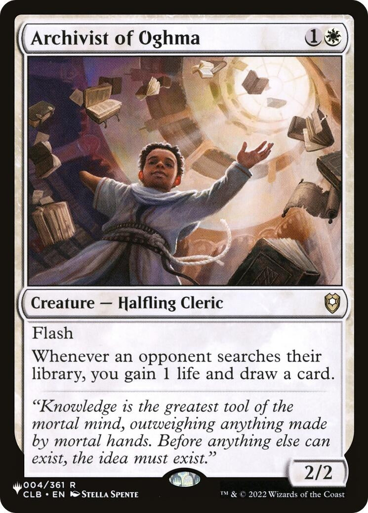 Image for Archivist of Oghma (004/361) (The List Reprints) - Magic: The Gathering