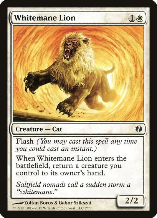 Image for Whitemane Lion (2) (Duel Decks: Venser vs. Koth) - Magic: The Gathering