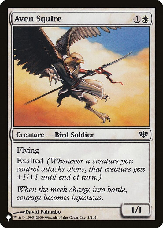 Image for Aven Squire (3/145) (The List Reprints) - Magic: The Gathering