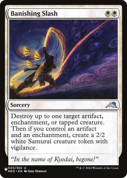 Image for Banishing Slash (003/302) (The List Reprints) - Magic: The Gathering