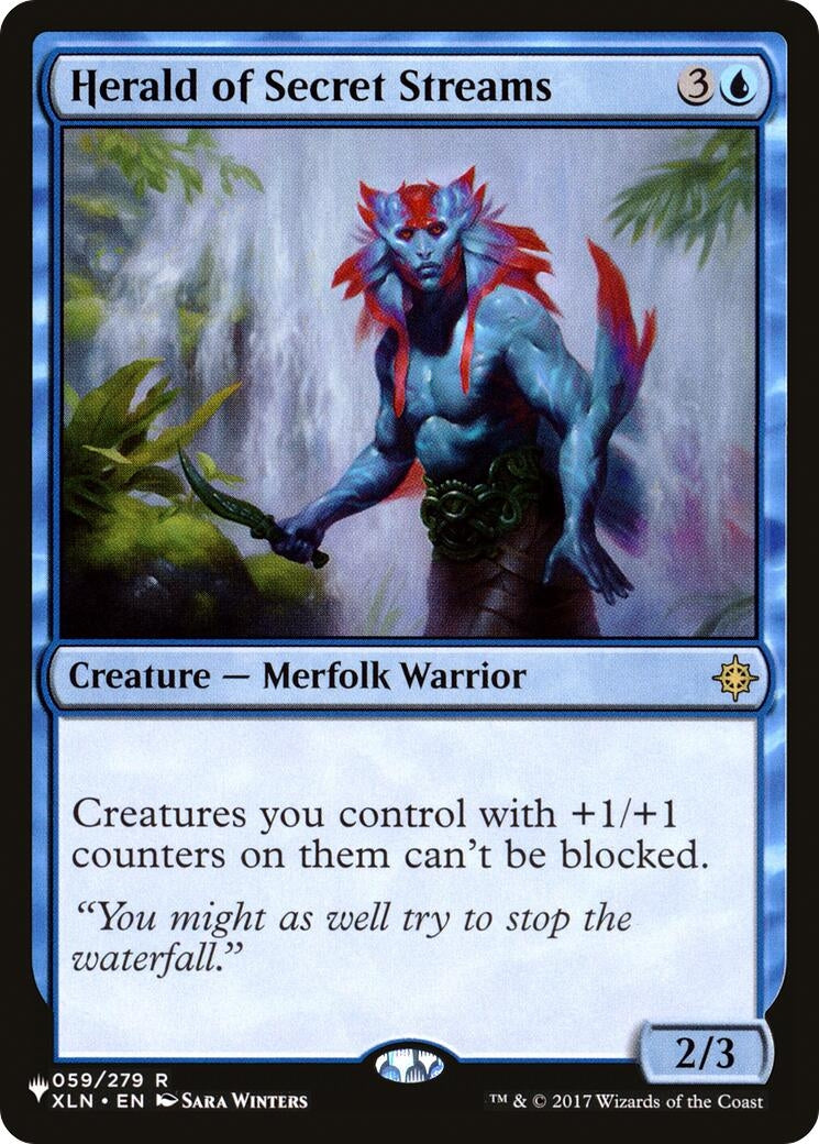 Image for Herald of Secret Streams (059/279) (The List Reprints) - Magic: The Gathering