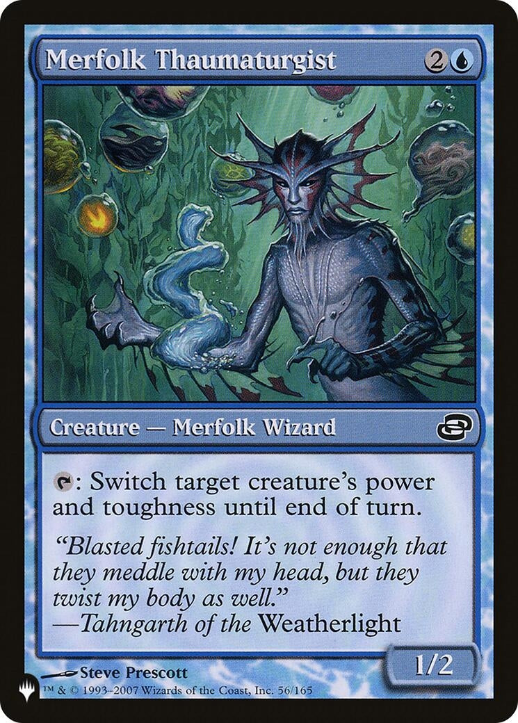 Image for Merfolk Thaumaturgist (56/165) (The List Reprints) - Magic: The Gathering
