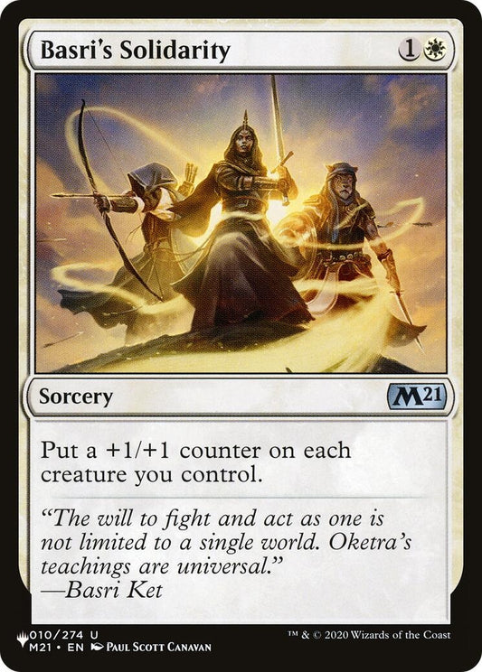 Image for Basri's Solidarity (010/274) (The List Reprints) - Magic: The Gathering