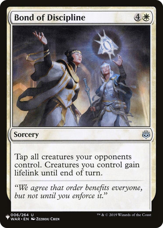 Image for Bond of Discipline (006/264) (The List Reprints) - Magic: The Gathering