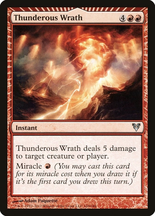 Image for Thunderous Wrath (160) (Avacyn Restored) - Magic: The Gathering