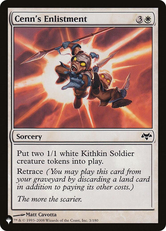 Image for Cenn's Enlistment (3/180) (The List Reprints) - Magic: The Gathering