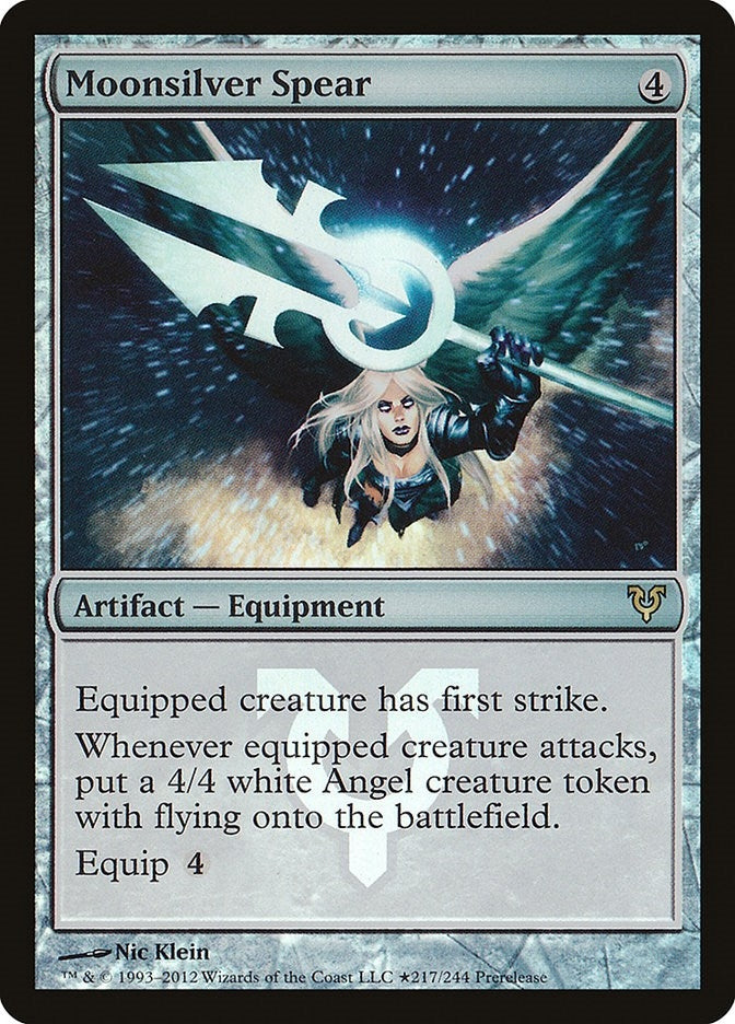 Image for Moonsilver Spear (217) (Prerelease Cards) - Magic: The Gathering