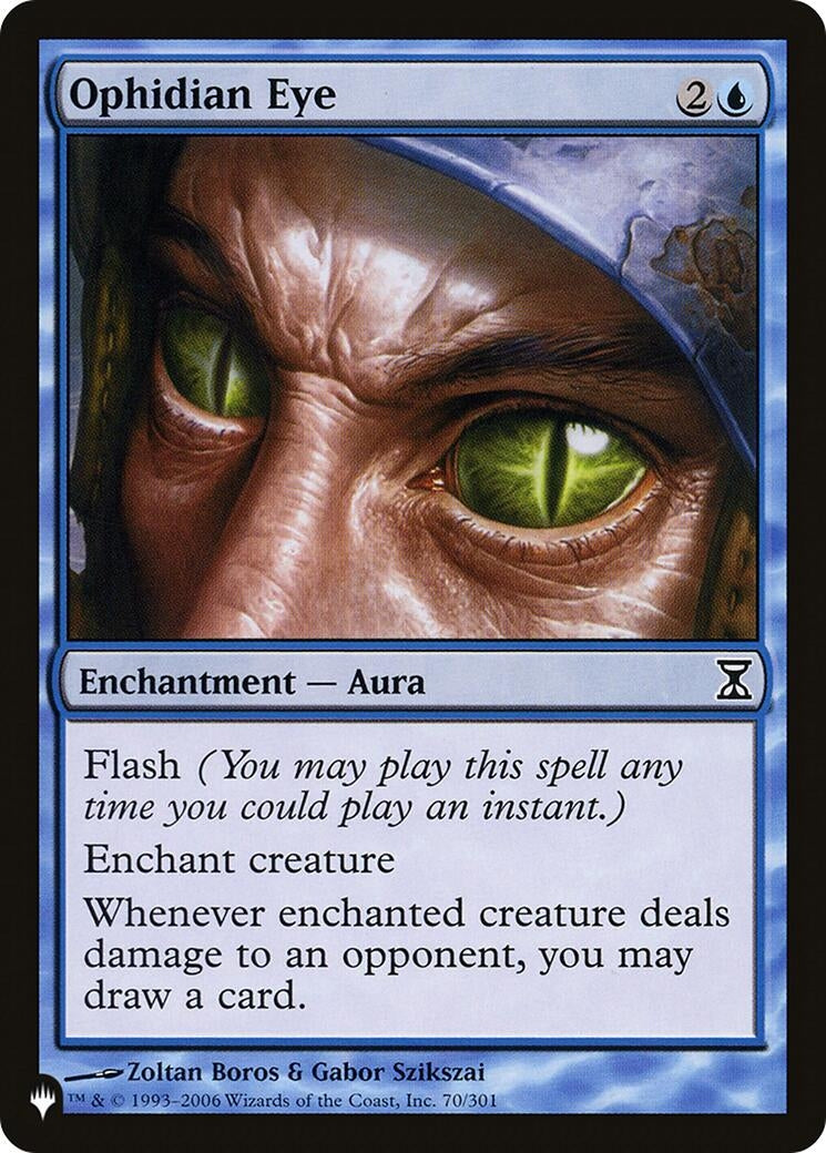 Image for Ophidian Eye (70/301) (The List Reprints) - Magic: The Gathering