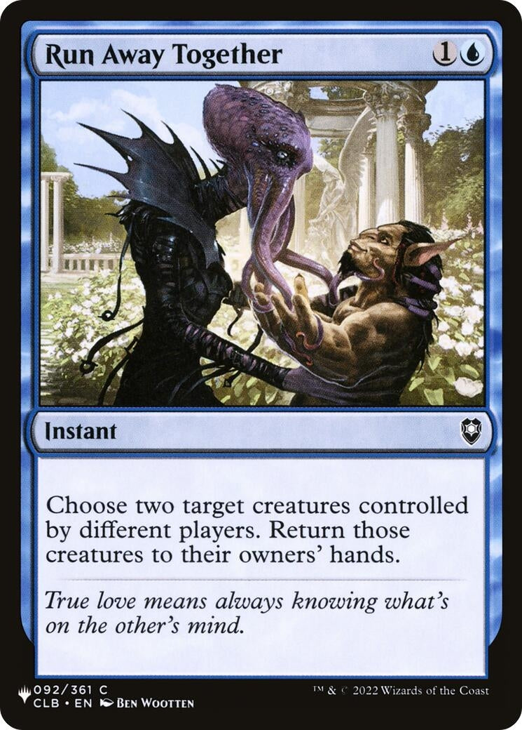 Image for Run Away Together (092/361) (The List Reprints) - Magic: The Gathering