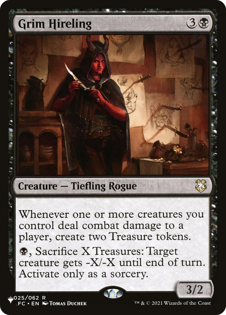 Image for Grim Hireling (025/062) (The List Reprints) - Magic: The Gathering