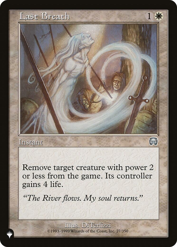 Image for Last Breath (27/350) (The List Reprints) - Magic: The Gathering