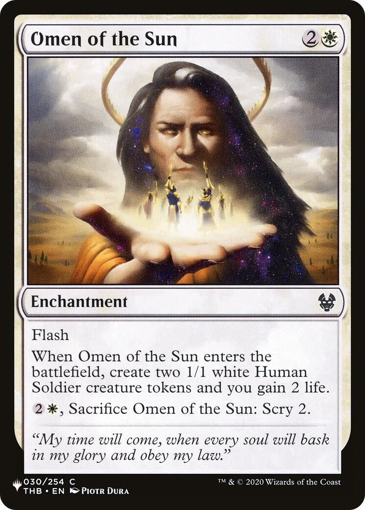 Image for Omen of the Sun (030/254) (The List Reprints) - Magic: The Gathering