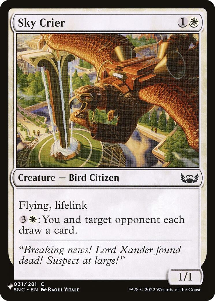 Image for Sky Crier (031/281) (The List Reprints) - Magic: The Gathering
