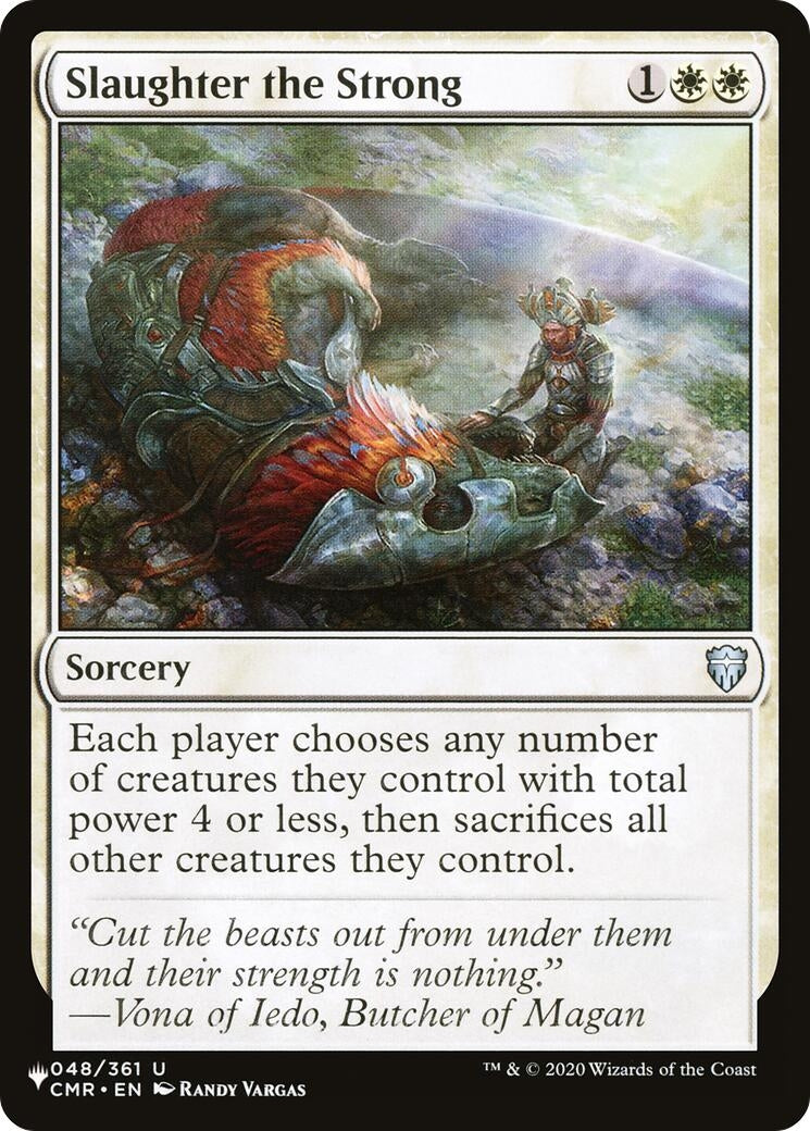 Image for Slaughter the Strong (048/361) (The List Reprints) - Magic: The Gathering