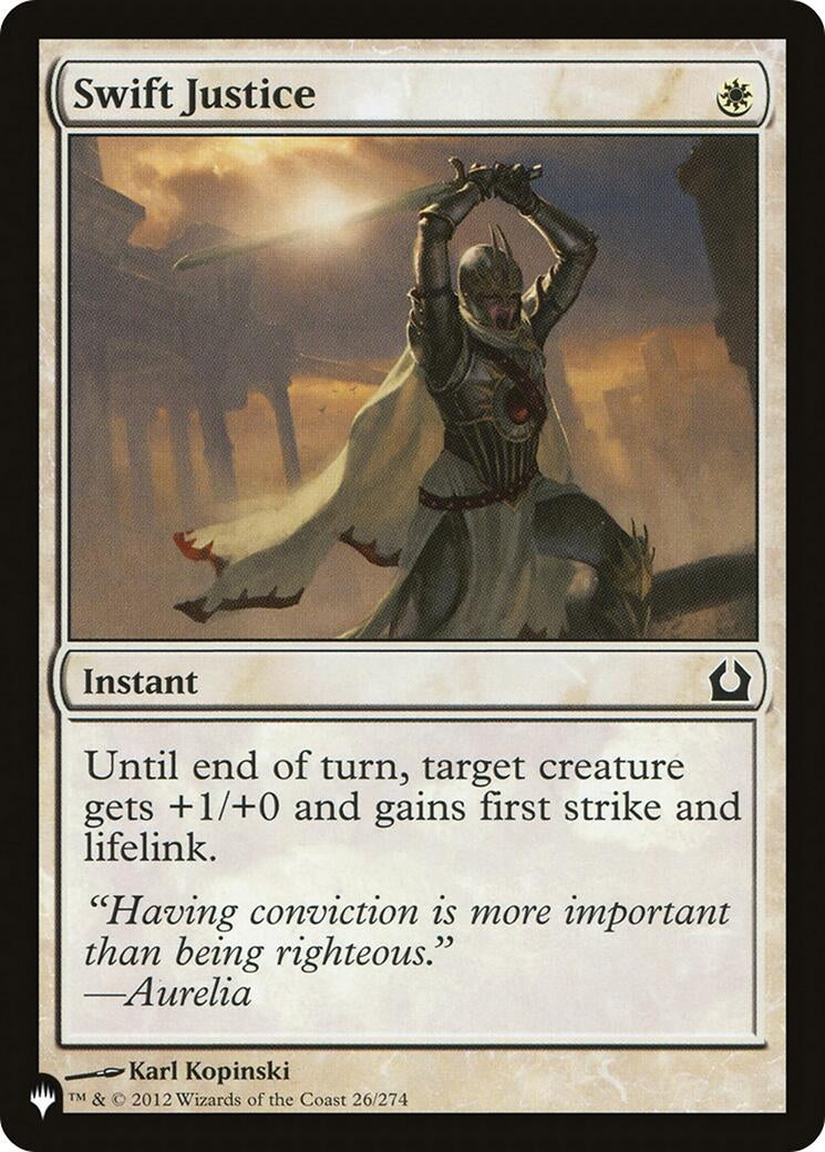 Image for Swift Justice (26/274) (The List Reprints) - Magic: The Gathering