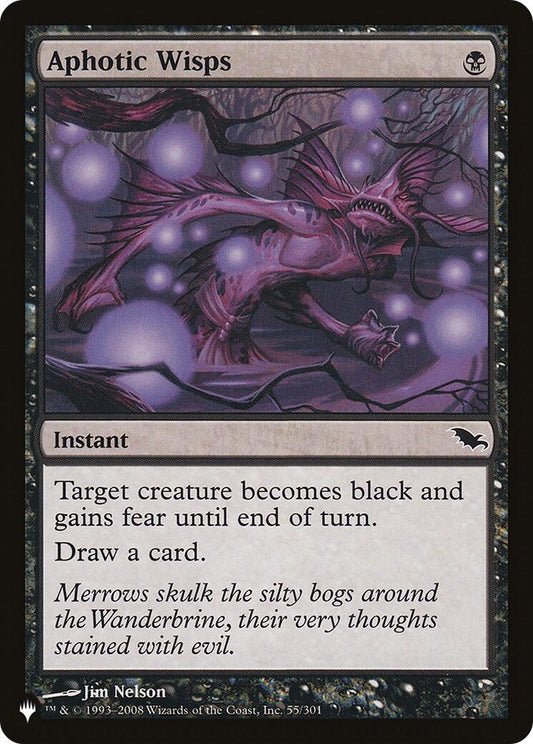 Image for Aphotic Wisps (55/301) (The List Reprints) - Magic: The Gathering