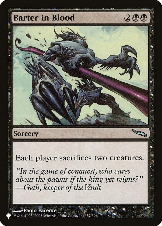 Image for Barter in Blood (57/306) (The List Reprints) - Magic: The Gathering