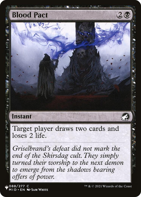 Image for Blood Pact (088/277) (The List Reprints) - Magic: The Gathering
