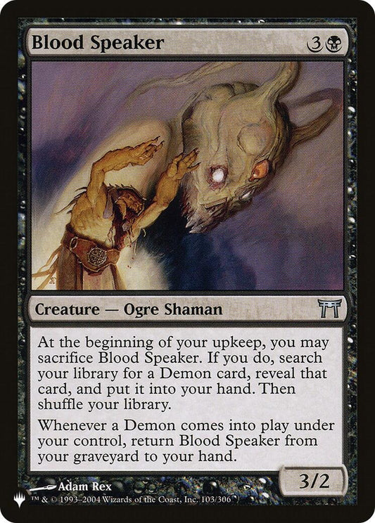 Image for Blood Speaker (103/306) (The List Reprints) - Magic: The Gathering