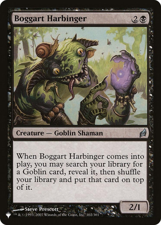 Image for Boggart Harbinger (102/301) (The List Reprints) - Magic: The Gathering