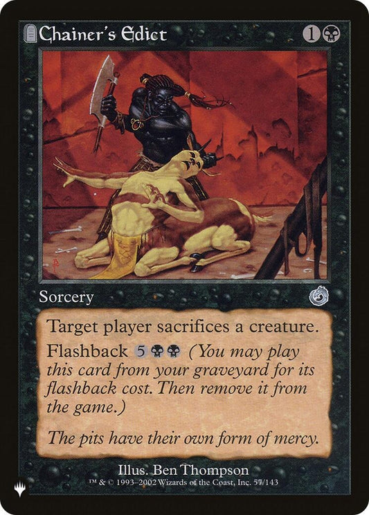 Image for Chainer's Edict (57/143) (The List Reprints) - Magic: The Gathering