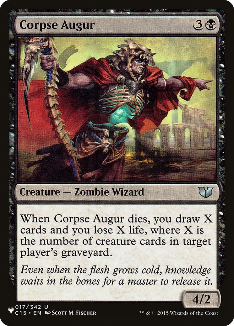 Image for Corpse Augur (017/342) (The List Reprints) - Magic: The Gathering