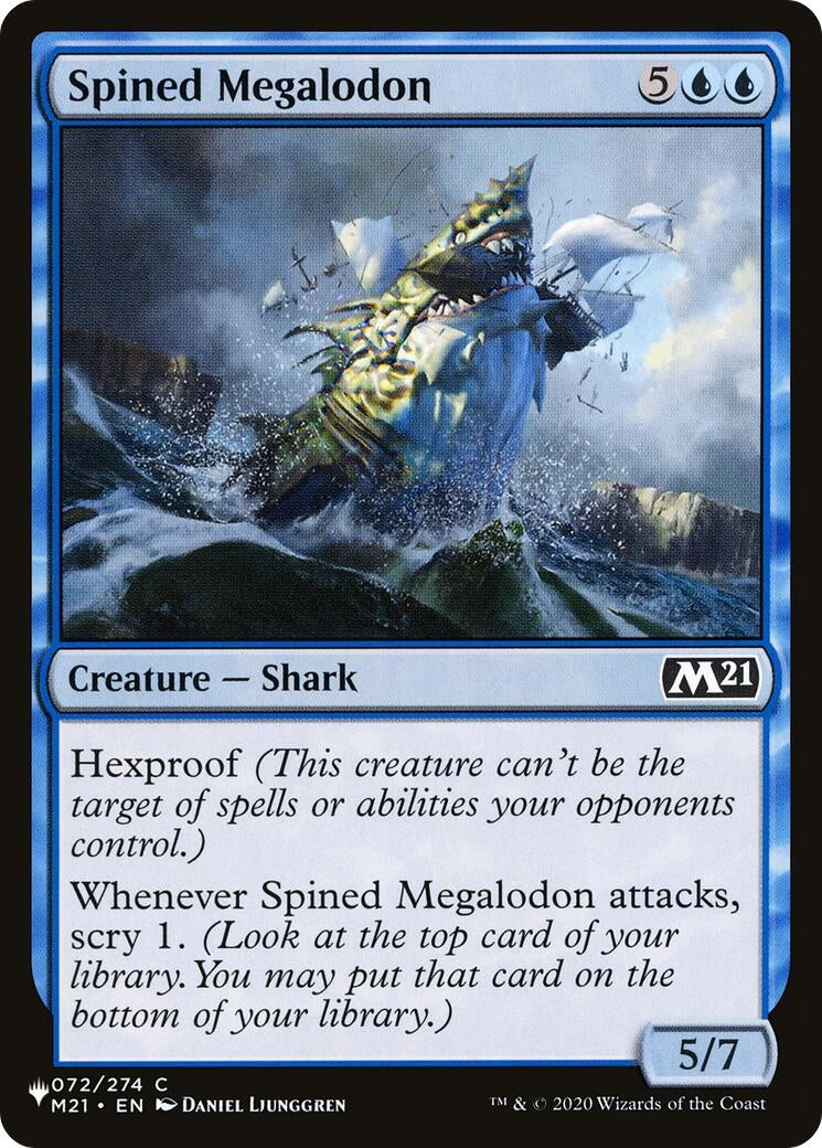Image for Spined Megalodon (072/274) (The List Reprints) - Magic: The Gathering
