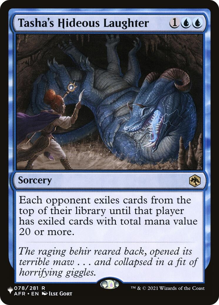 Image for Tasha's Hideous Laughter (078/281) (The List Reprints) - Magic: The Gathering