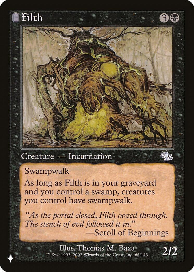 Image for Filth (66/143) (The List Reprints) - Magic: The Gathering