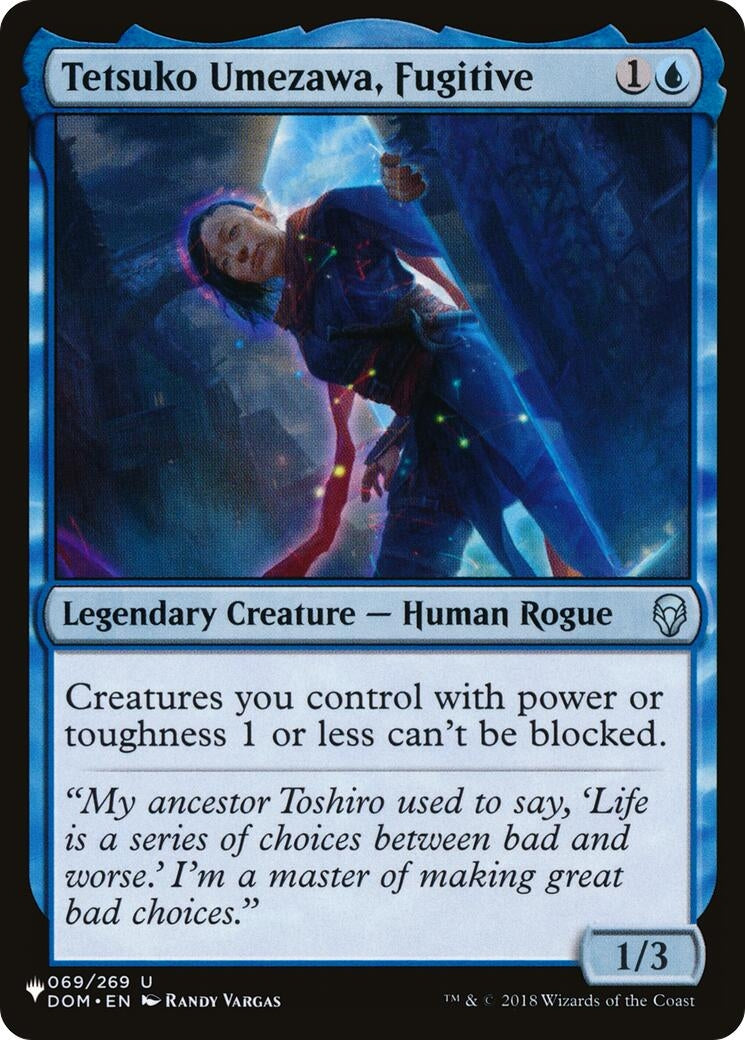 Image for Tetsuko Umezawa, Fugitive (DOM) (069/269) (The List Reprints) - Magic: The Gathering