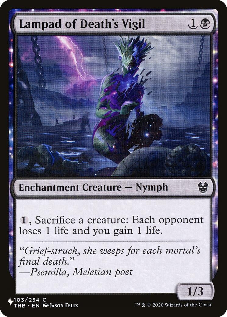 Image for Lampad of Death's Vigil (103/254) (The List Reprints) - Magic: The Gathering