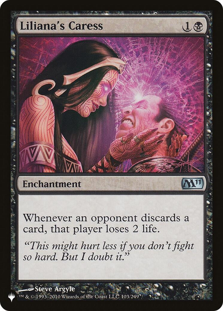 Image for Liliana's Caress (103/249) (The List Reprints) - Magic: The Gathering