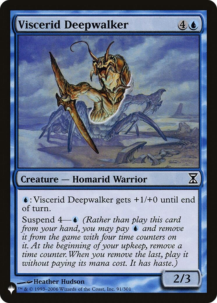 Image for Viscerid Deepwalker (91/301) (The List Reprints) - Magic: The Gathering