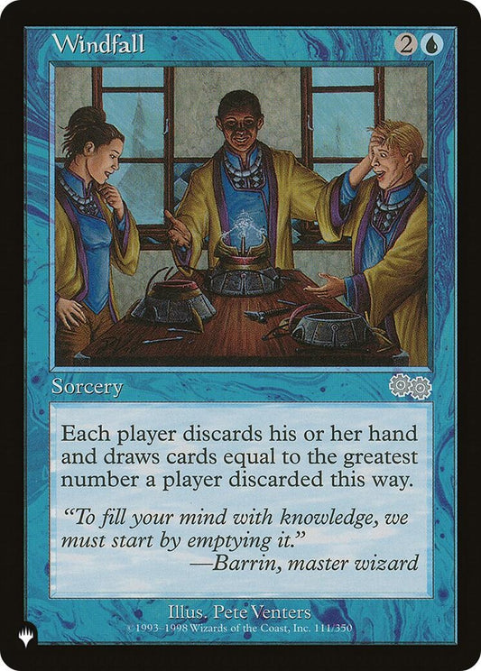 Image for Windfall (111/350) (The List Reprints) - Magic: The Gathering