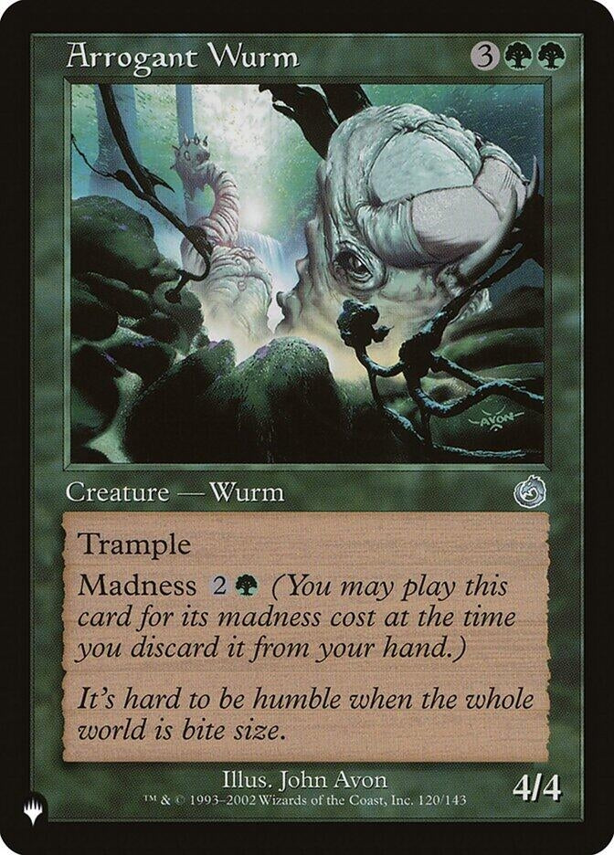 Image for Arrogant Wurm (120/143) (The List Reprints) - Magic: The Gathering