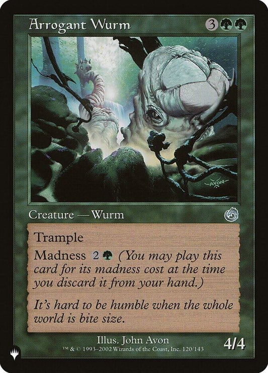 Image for Arrogant Wurm (120/143) (The List Reprints) - Magic: The Gathering