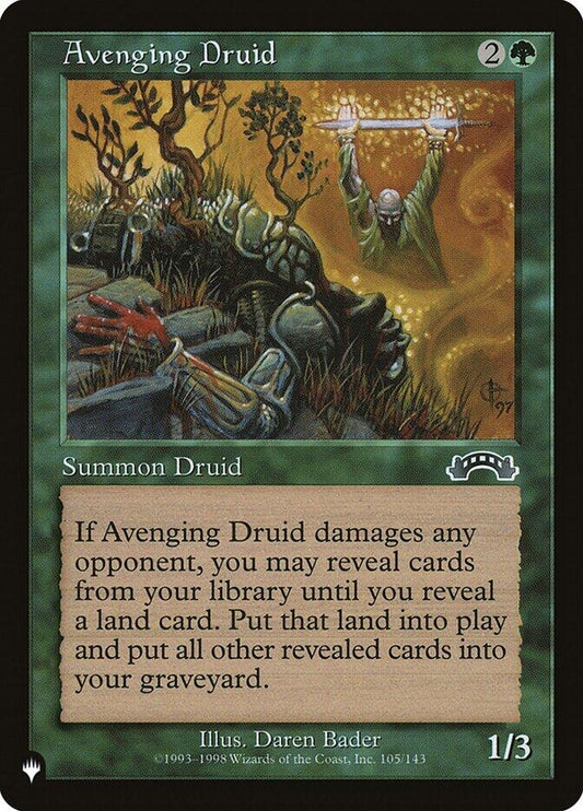 Image for Avenging Druid (105/143) (The List Reprints) - Magic: The Gathering