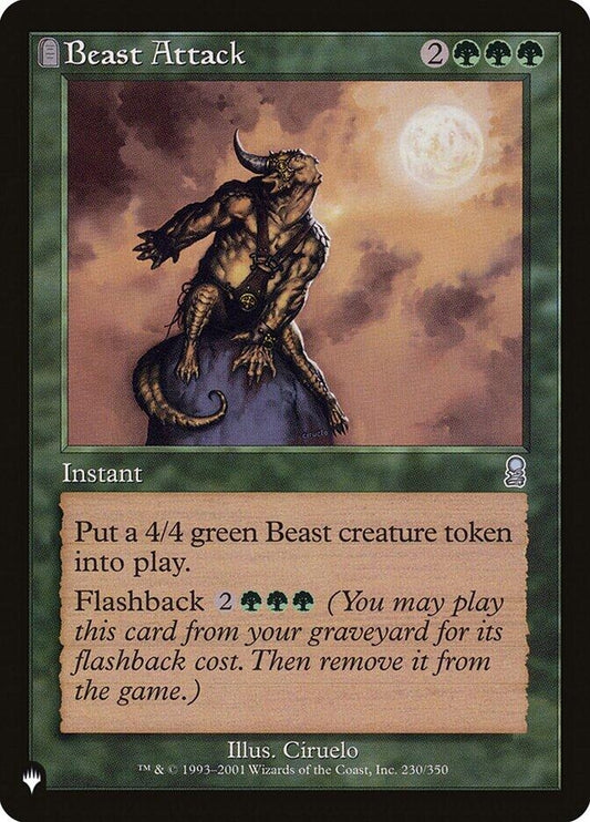 Image for Beast Attack (230/350) (The List Reprints) - Magic: The Gathering