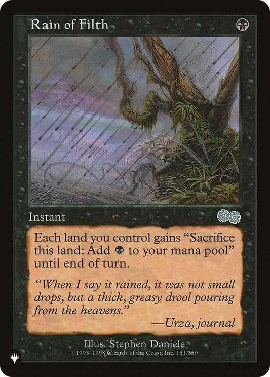 Image for Rain of Filth (151/350) (The List Reprints) - Magic: The Gathering
