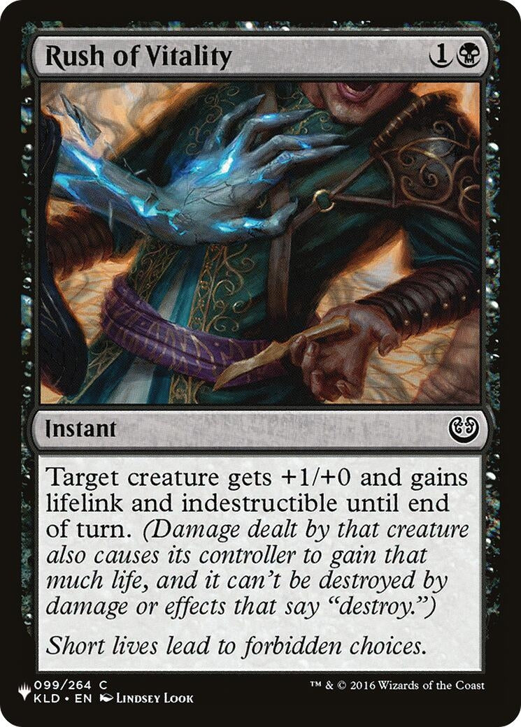 Image for Rush of Vitality (099/264) (The List Reprints) - Magic: The Gathering