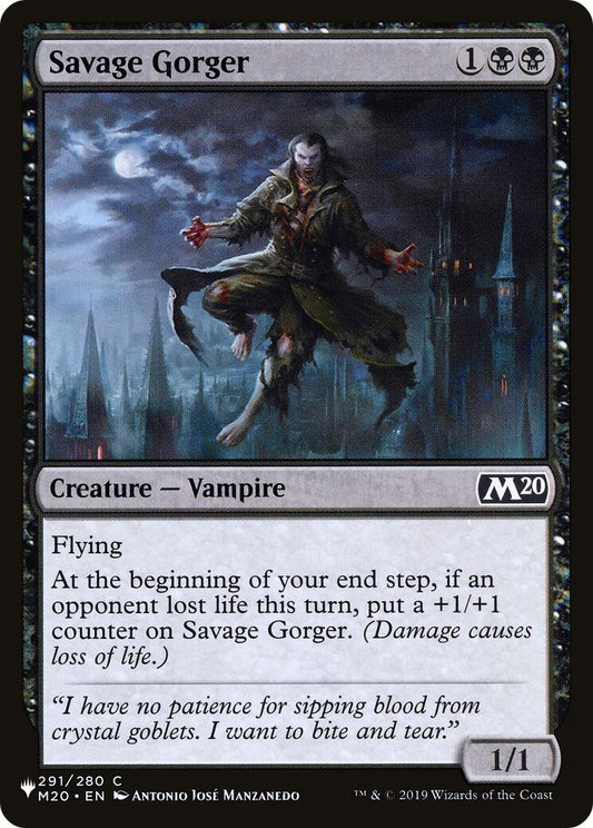 Image for Savage Gorger (291/280) (The List Reprints) - Magic: The Gathering