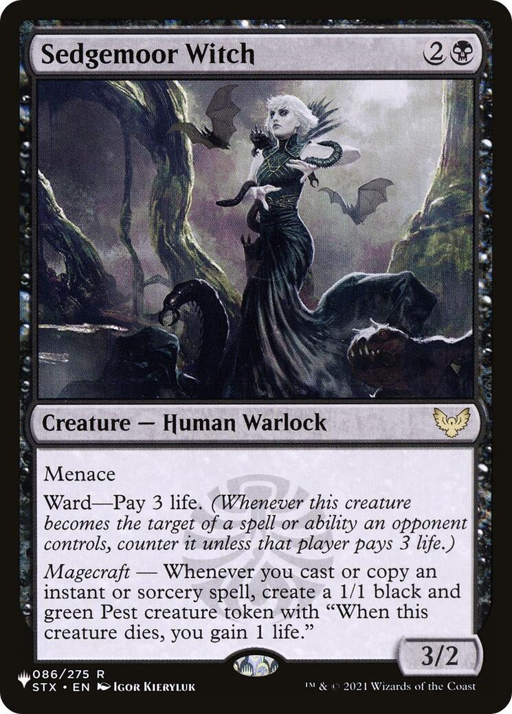 Image for Sedgemoor Witch (086/275) (The List Reprints) - Magic: The Gathering