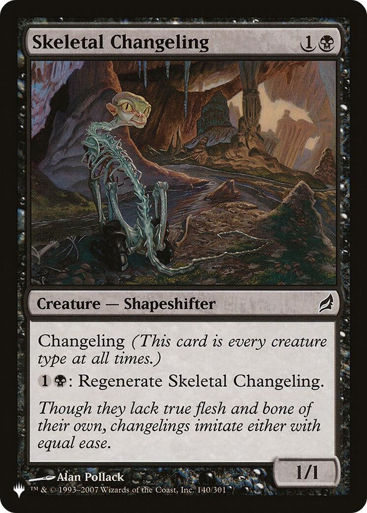 Image for Skeletal Changeling (140) (The List Reprints) - Magic: The Gathering
